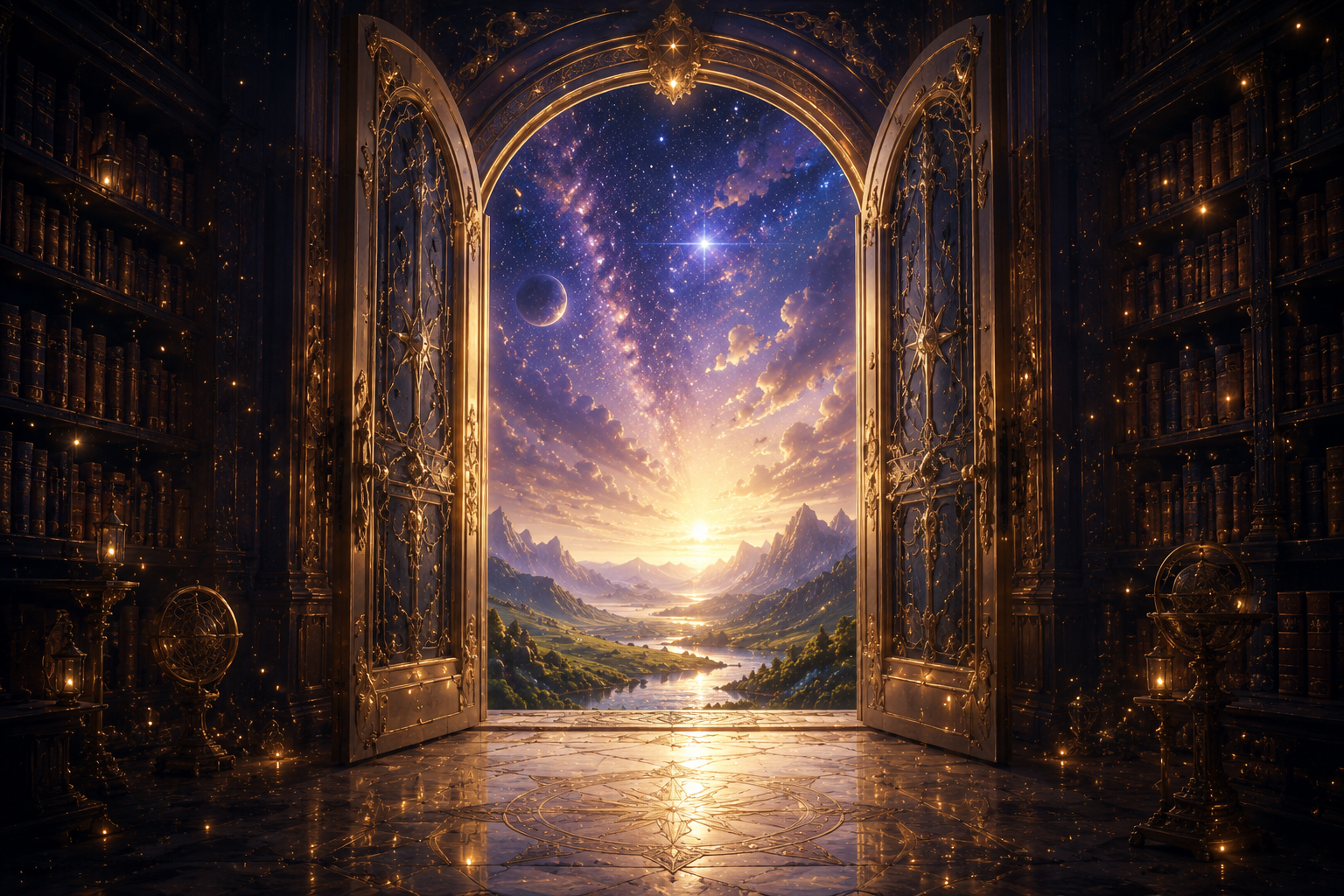 星空へ続く扉の挿し絵